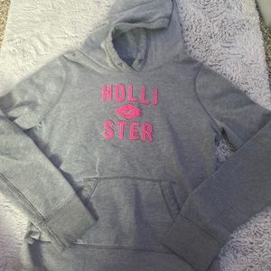 Gray and pink sweatshirt, kids size Youth Medium, good condition,